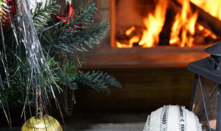 decorated fireplace for christmas in Union Town, PA